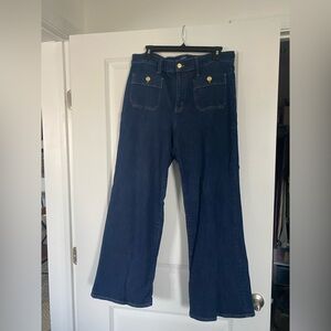 J. Crew Dark Blue Flare Jeans
